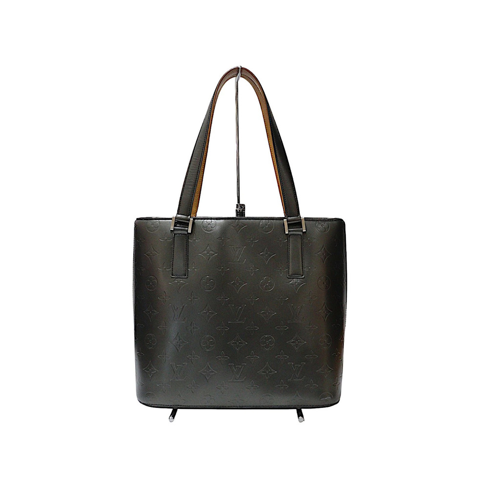 LOUIS VUITTON Stockton Monogram Matte Gray Handbag Hobo Bag Tote